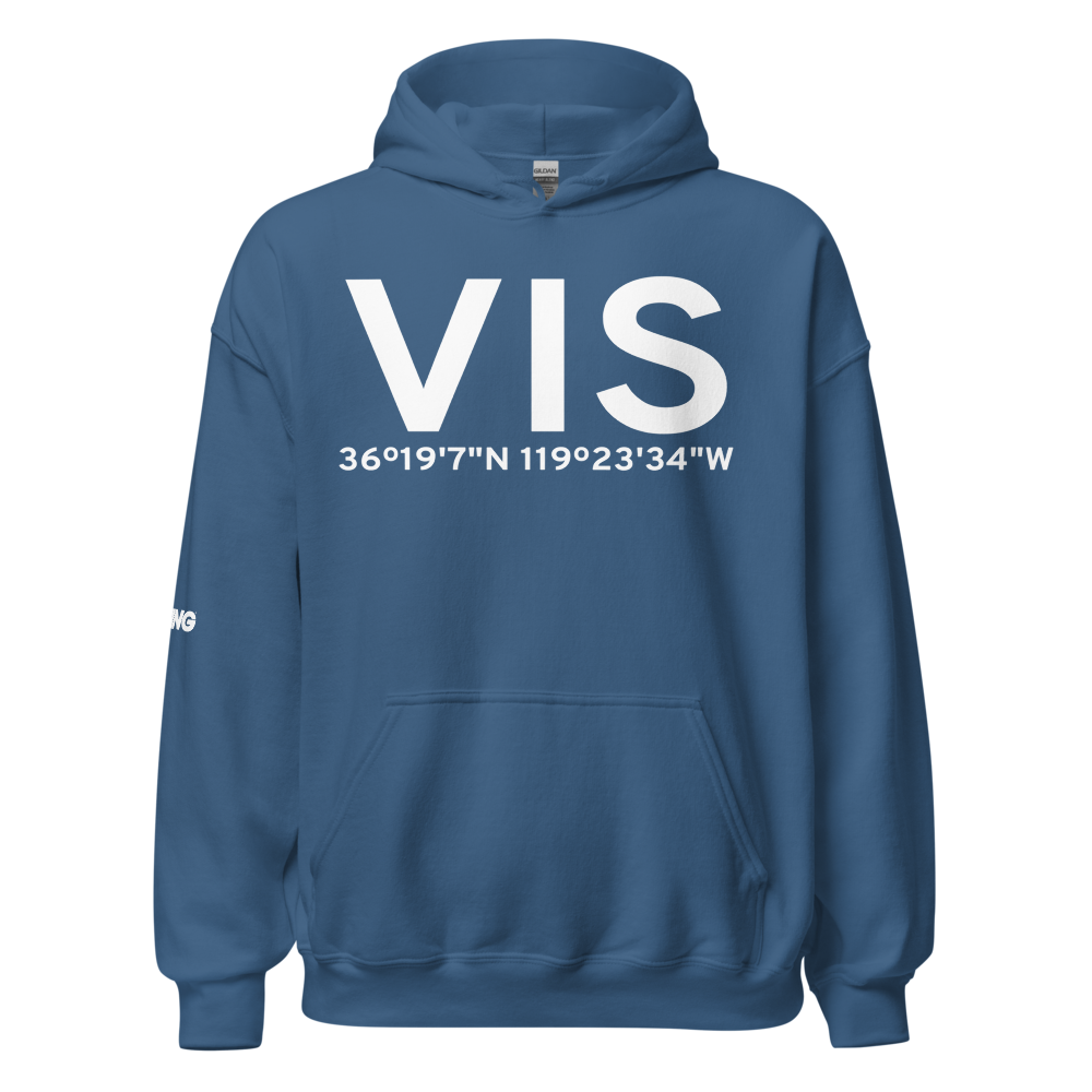 Visalia (KVIS) Airport Hoodie Sweatshirt 