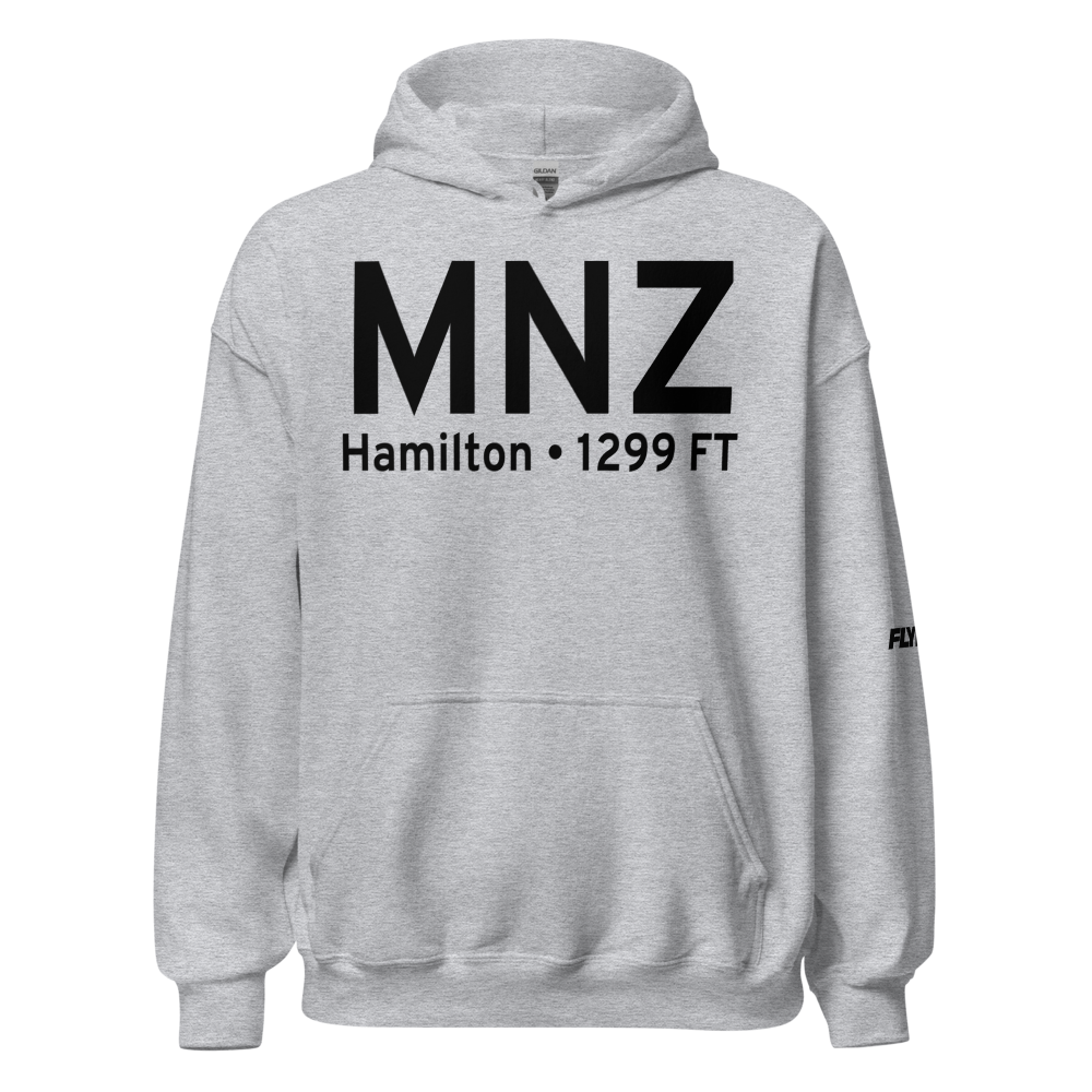 Hamilton (KMNZ) Airport Hoodie Sweatshirt 