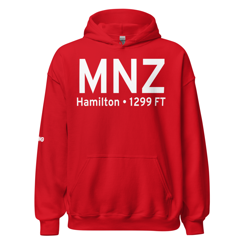 Hamilton (KMNZ) Airport Hoodie Sweatshirt 