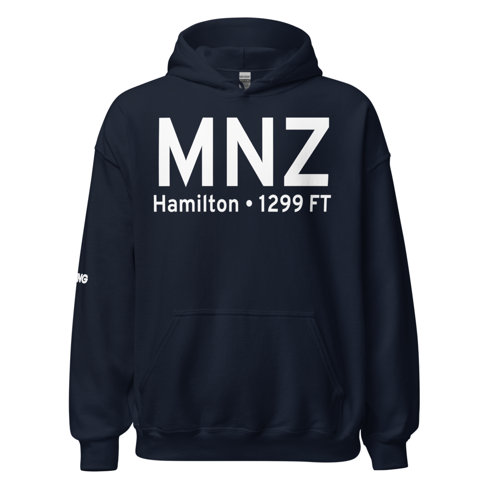 Hamilton (KMNZ) Airport Hoodie Sweatshirt 