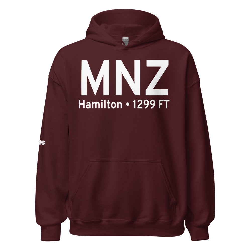 Hamilton (KMNZ) Airport Hoodie Sweatshirt 