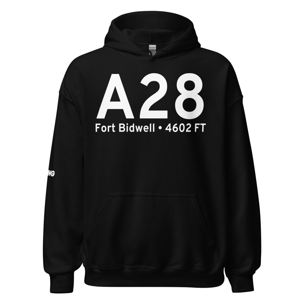 Fort Bidwell (A28) Airport Hoodie Sweatshirt 