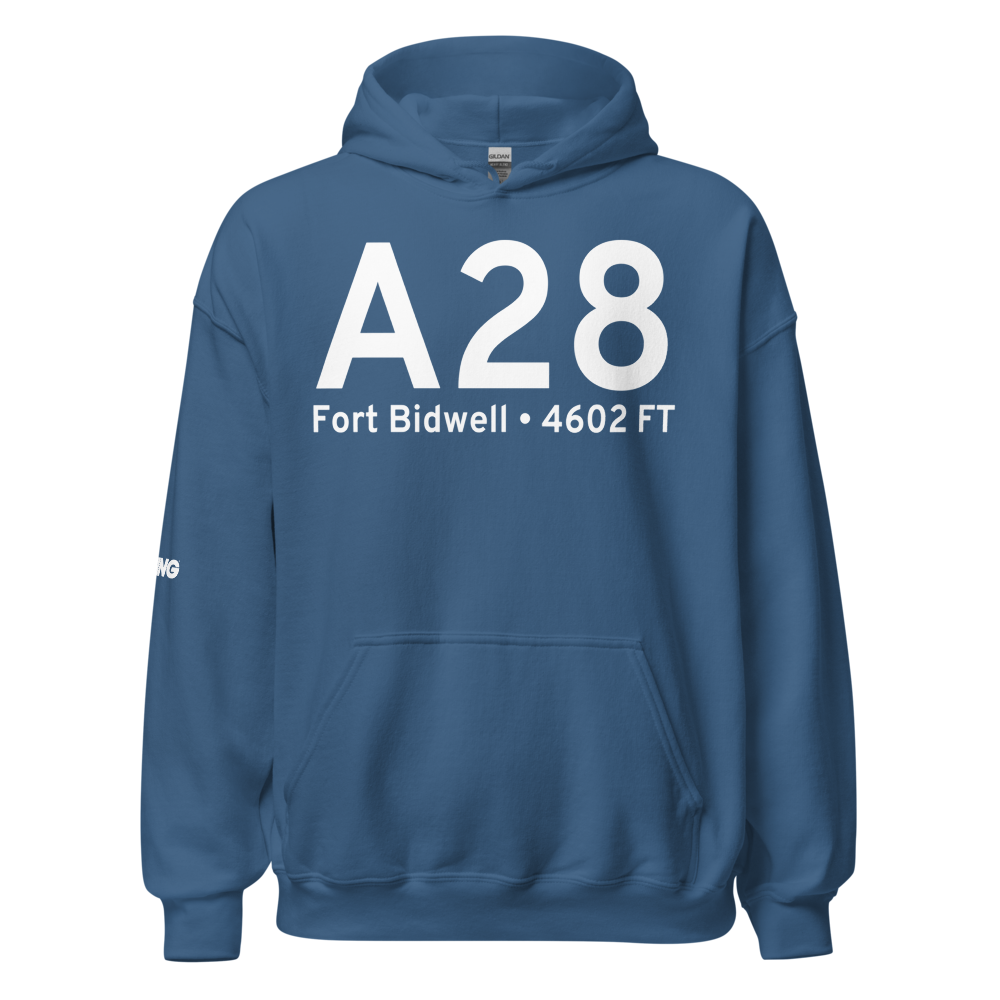 Fort Bidwell (A28) Airport Hoodie Sweatshirt 