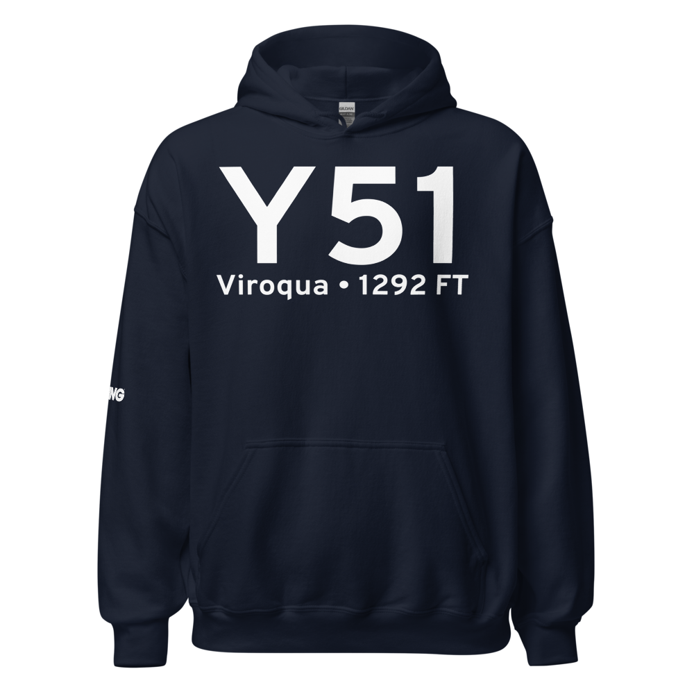 Viroqua (KY51) Airport Hoodie Sweatshirt 