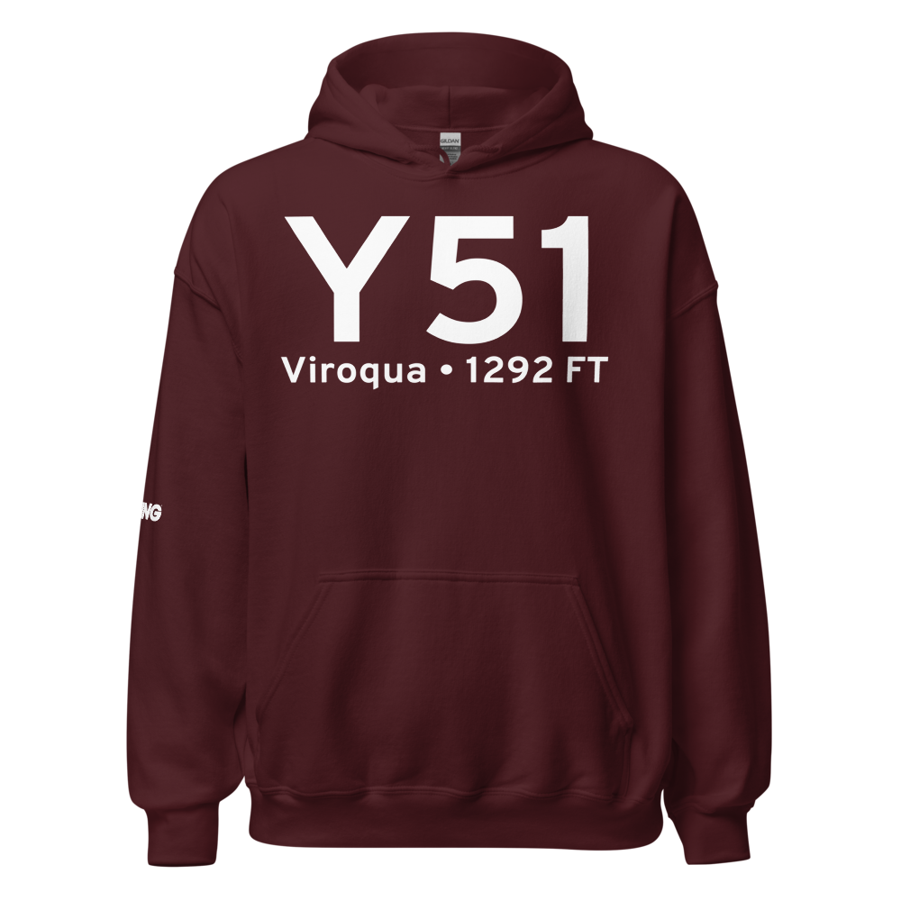 Viroqua (KY51) Airport Hoodie Sweatshirt 