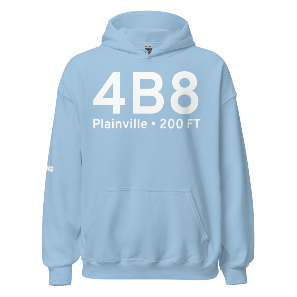 Plainville (K4B8) Airport Hoodie Sweatshirt 