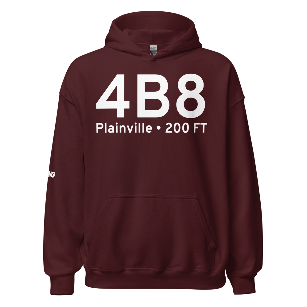 Plainville (K4B8) Airport Hoodie Sweatshirt 