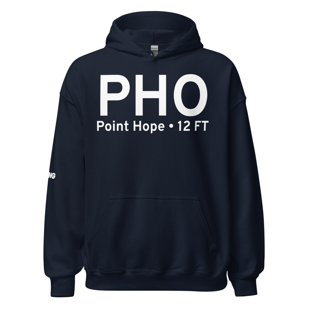 Point Hope (PAPO) Airport Hoodie Sweatshirt 