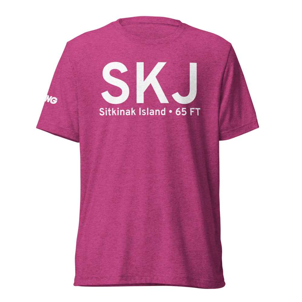 Sitkinak Island (SKJ) Airport Tri-blend T-Shirt 
