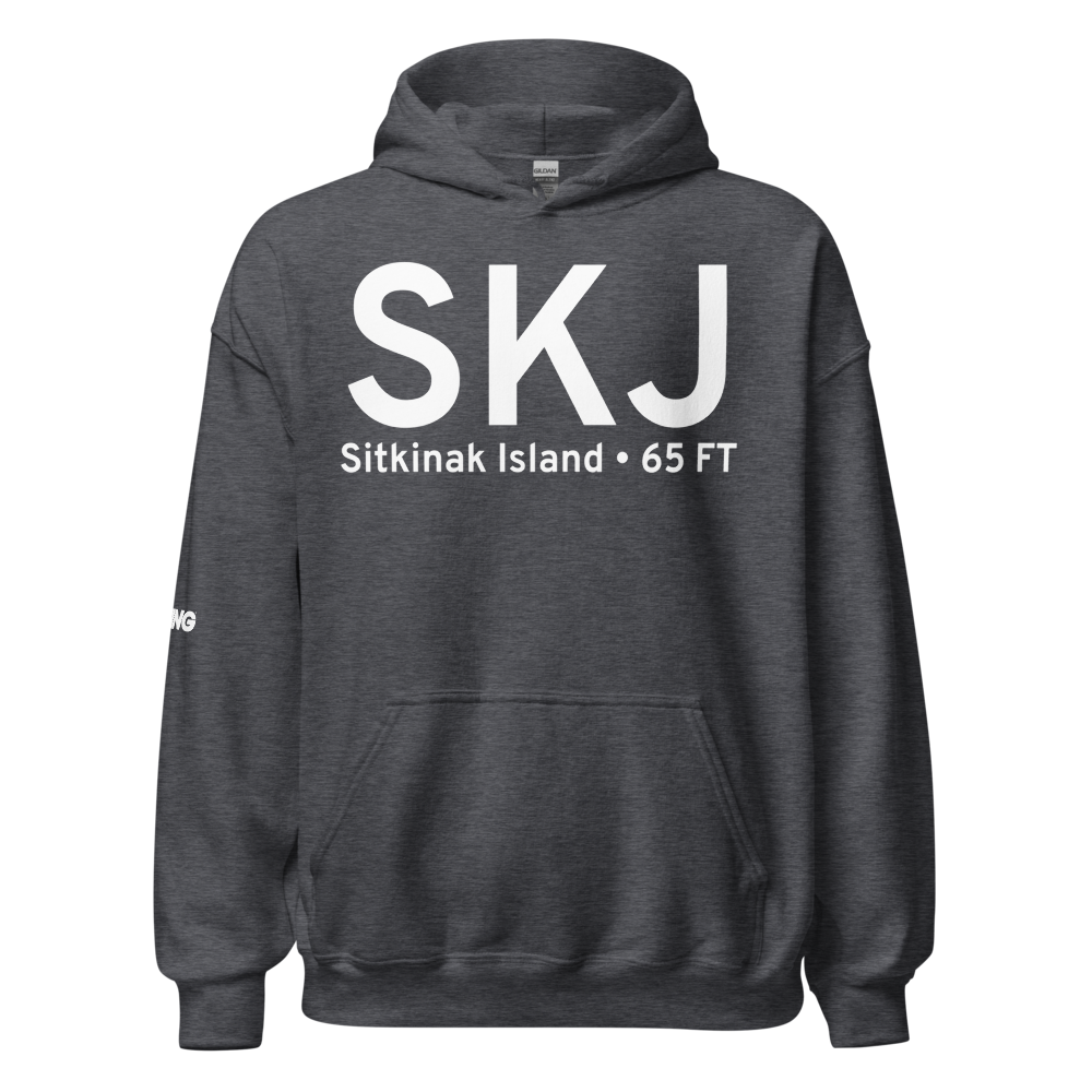 Sitkinak Island (SKJ) Airport Hoodie Sweatshirt 