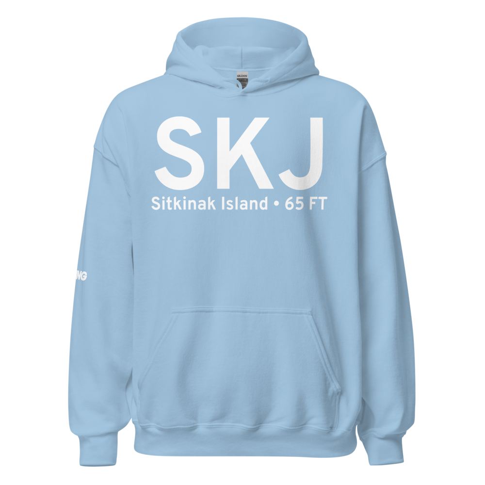 Sitkinak Island (SKJ) Airport Hoodie Sweatshirt 