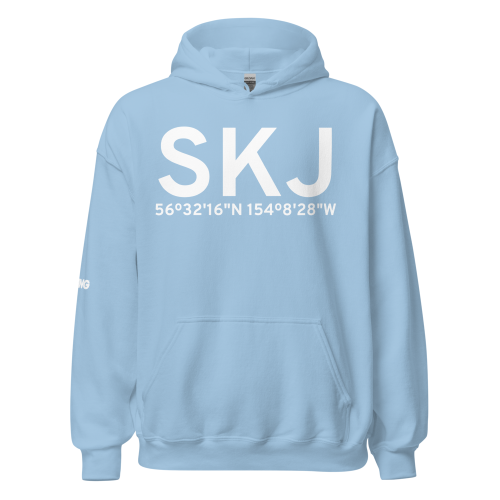 Sitkinak Island (SKJ) Airport Hoodie Sweatshirt 