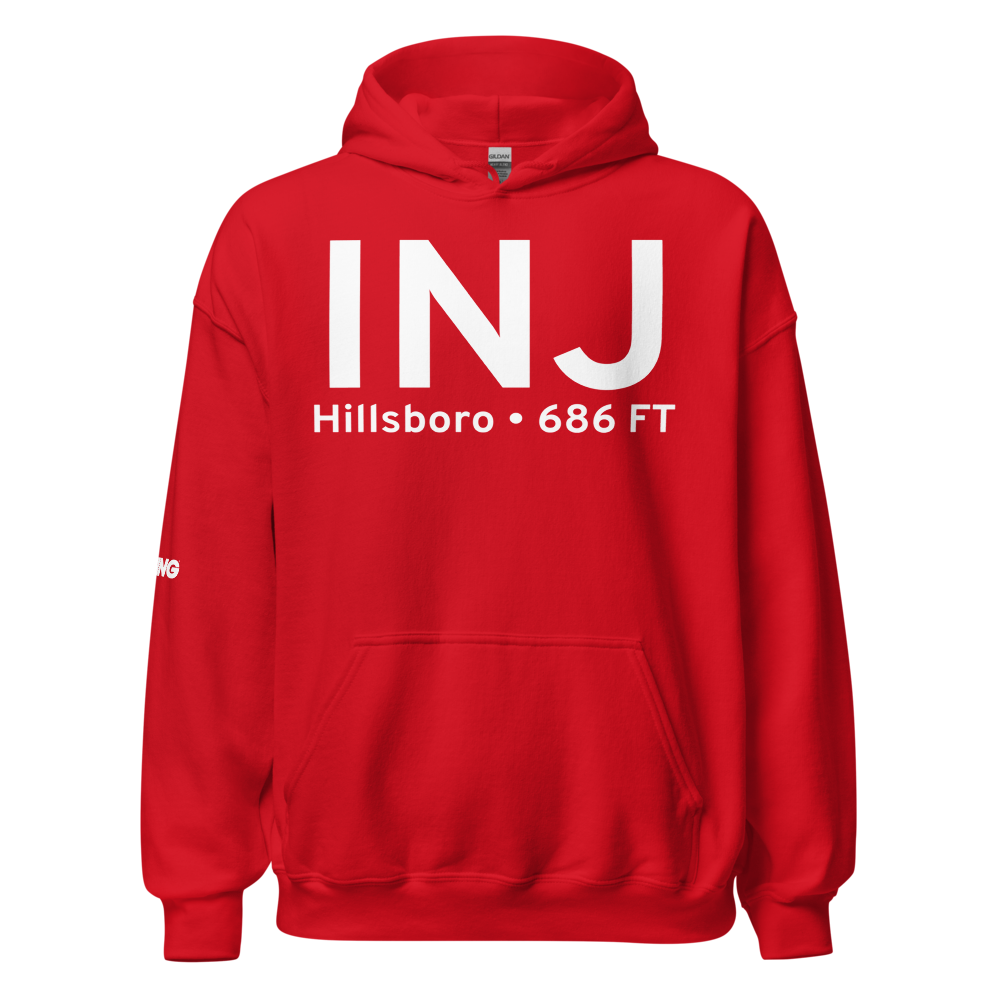 Hillsboro (KINJ) Airport Hoodie Sweatshirt 