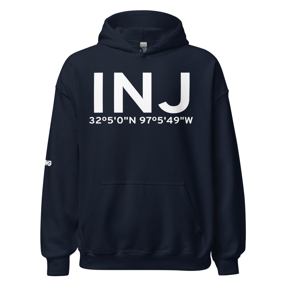 Hillsboro (KINJ) Airport Hoodie Sweatshirt 