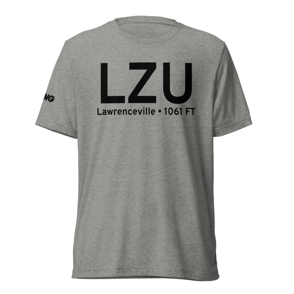Lawrenceville (KLZU) Airport Tri-blend T-Shirt 