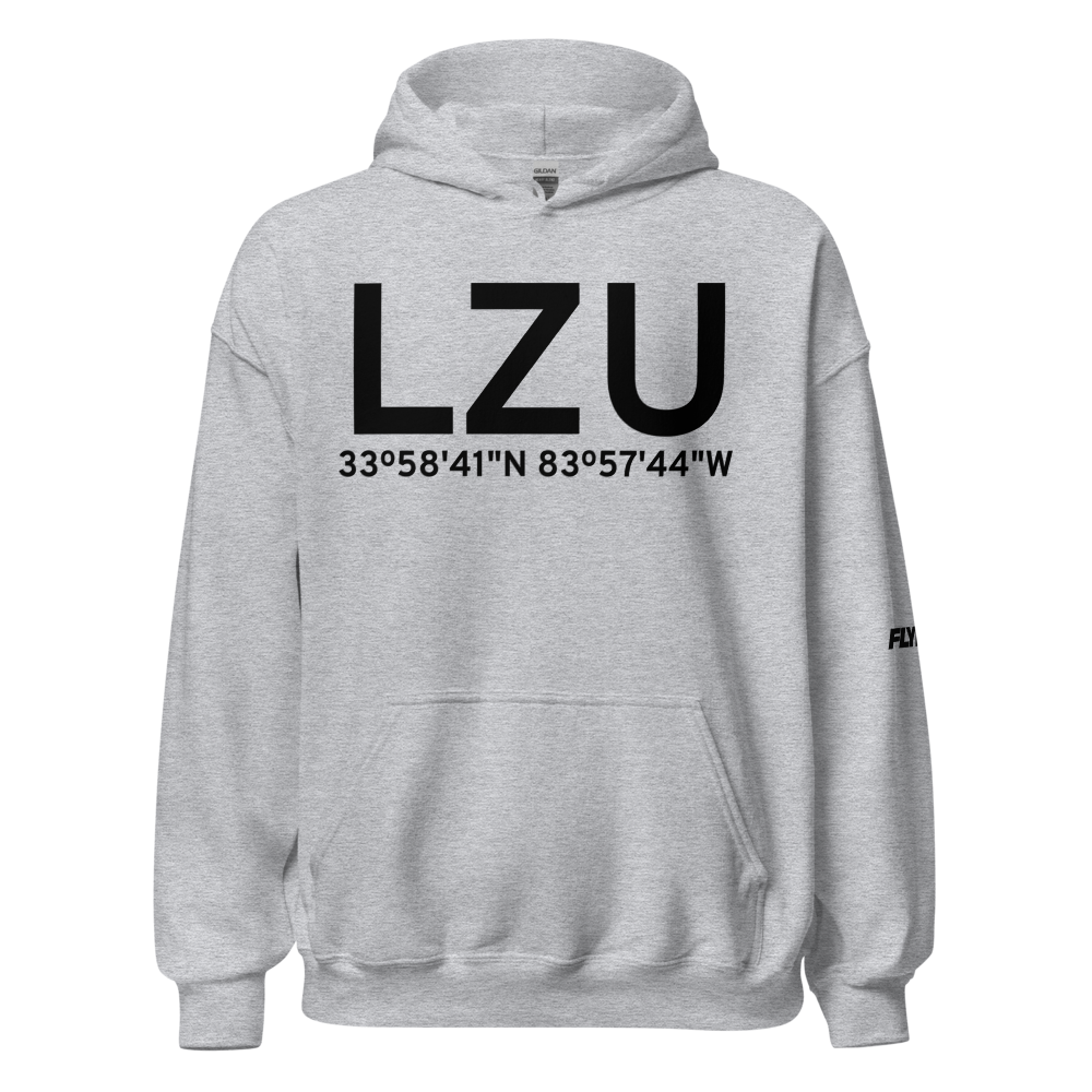 Lawrenceville (KLZU) Airport Hoodie Sweatshirt 