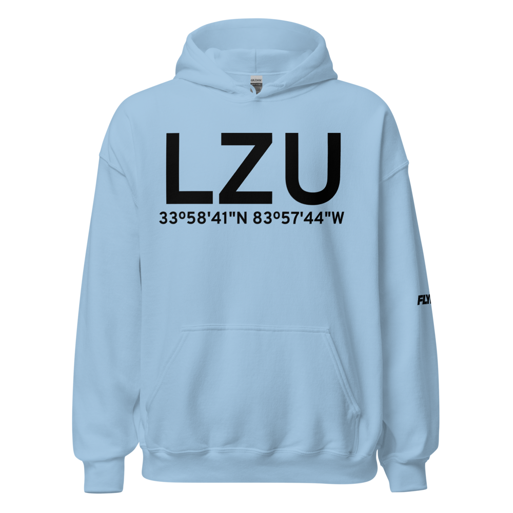 Lawrenceville (KLZU) Airport Hoodie Sweatshirt 