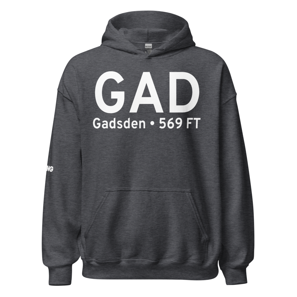 Gadsden (KGAD) Airport Hoodie Sweatshirt 