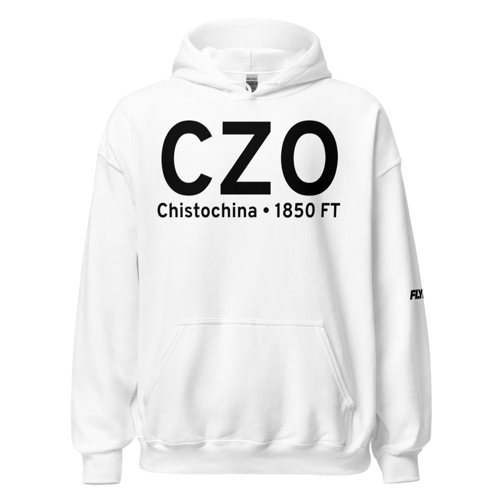 Chistochina (CZO) Airport Hoodie Sweatshirt 