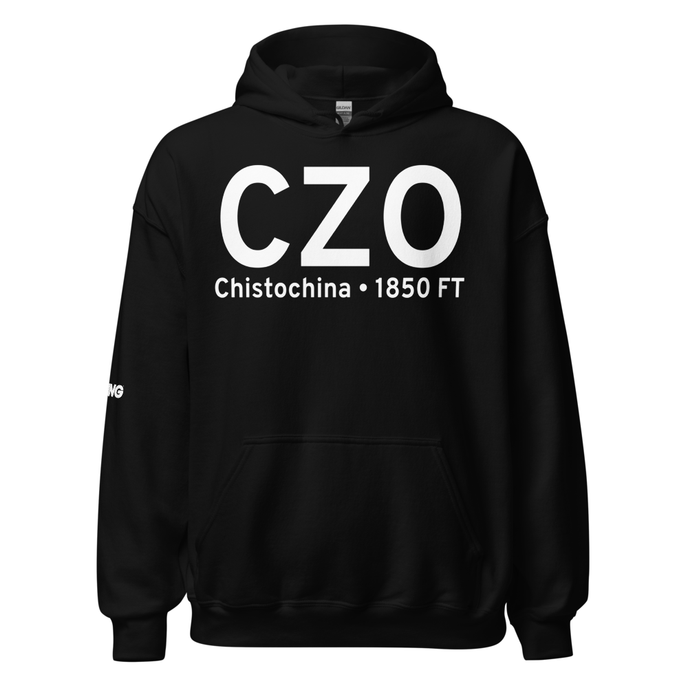 Chistochina (CZO) Airport Hoodie Sweatshirt 
