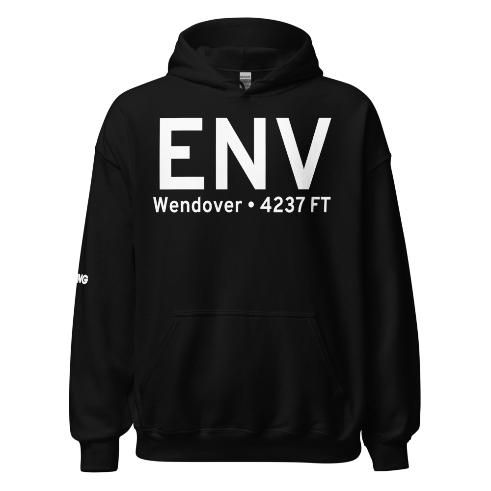 Wendover (KENV) Airport Hoodie Sweatshirt 