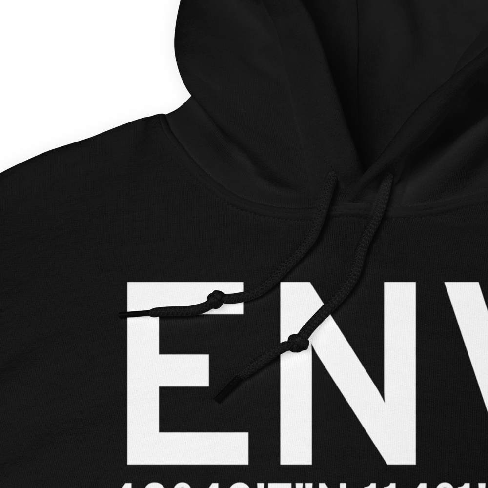 Wendover (KENV) Airport Hoodie Sweatshirt 