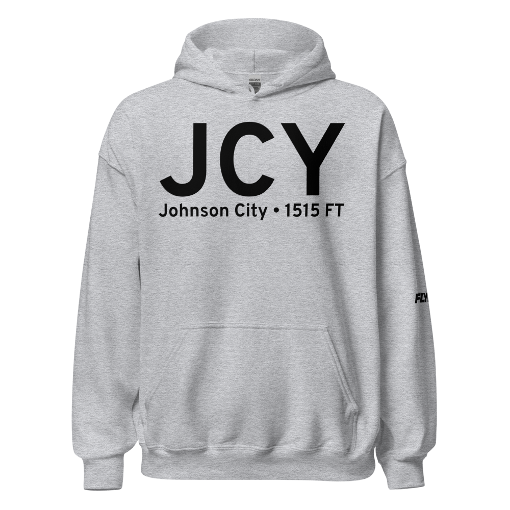 Johnson City (0TE7) Airport Hoodie Sweatshirt 