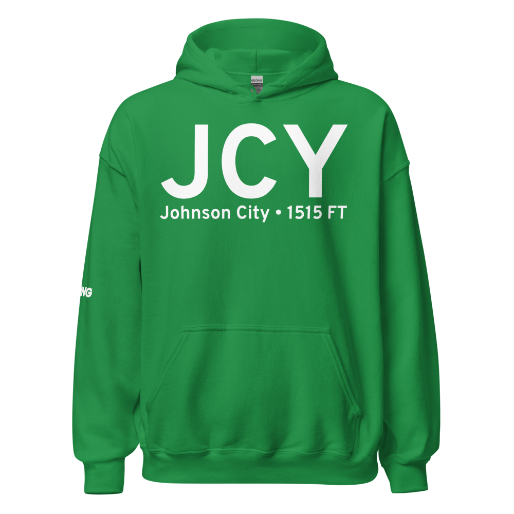 Johnson City (0TE7) Airport Hoodie Sweatshirt 