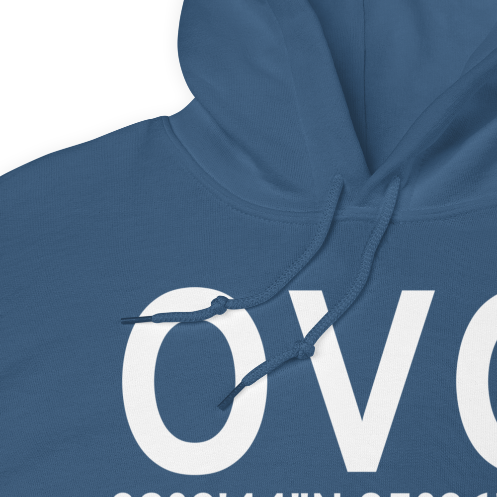 North Vernon (KOVO) Airport Hoodie Sweatshirt 