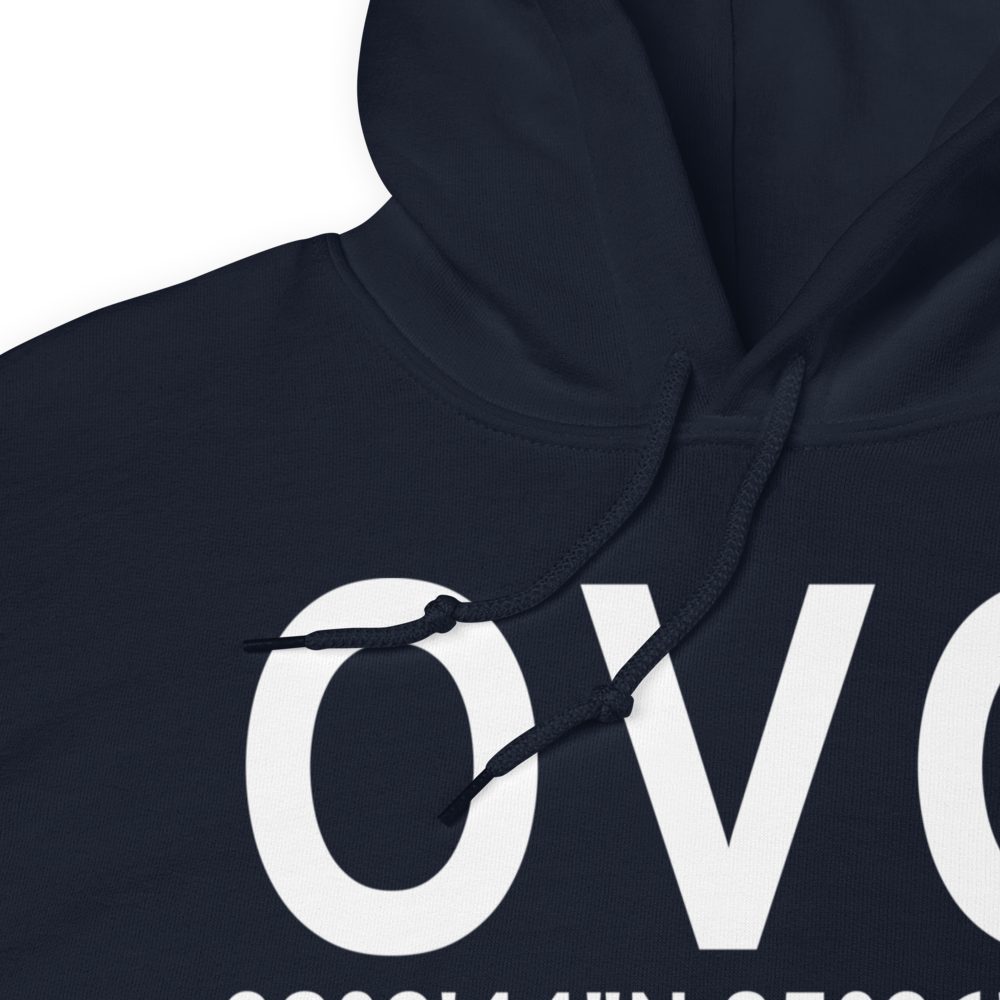 North Vernon (KOVO) Airport Hoodie Sweatshirt 
