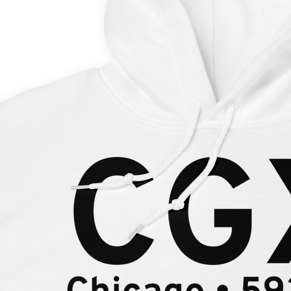 Chicago (KCGX) Airport Hoodie Sweatshirt 