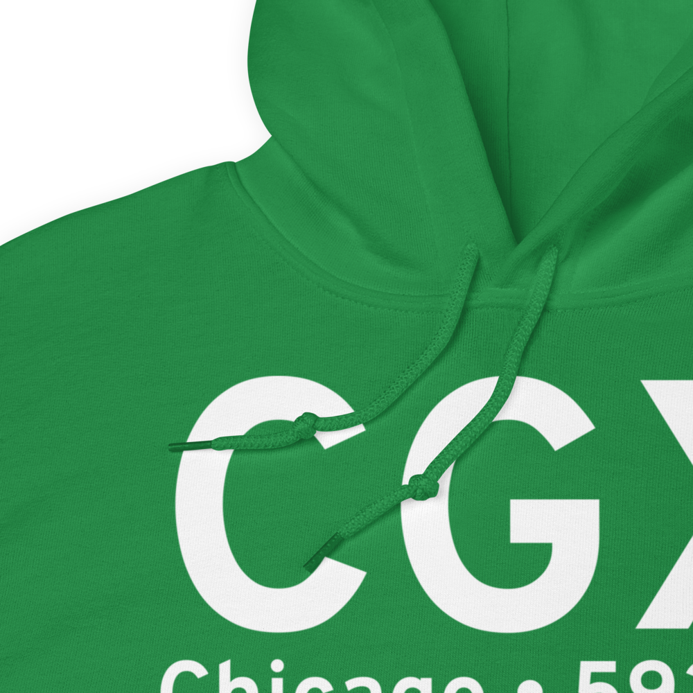Chicago (KCGX) Airport Hoodie Sweatshirt 