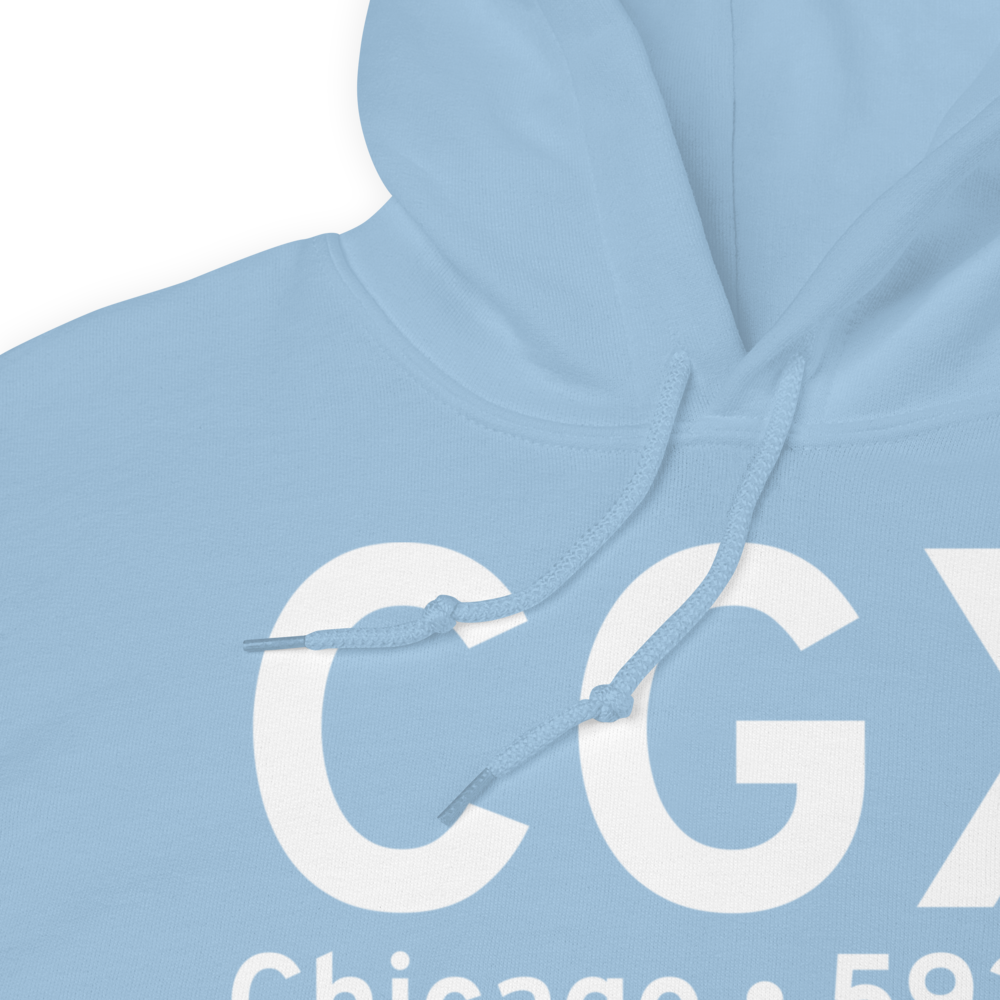 Chicago (KCGX) Airport Hoodie Sweatshirt 
