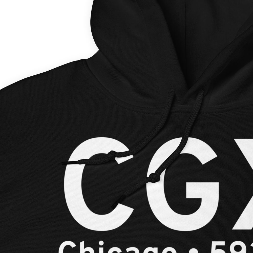 Chicago (KCGX) Airport Hoodie Sweatshirt 