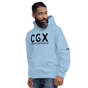 Chicago (KCGX) Airport Hoodie Sweatshirt