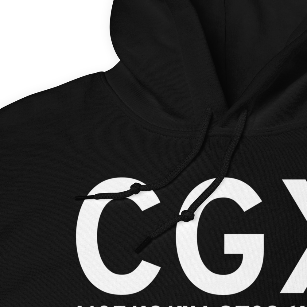 Chicago (KCGX) Airport Hoodie Sweatshirt 