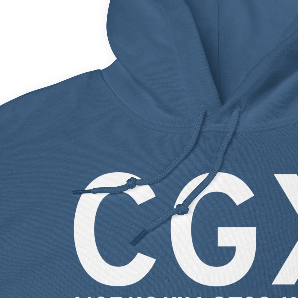 Chicago (KCGX) Airport Hoodie Sweatshirt 