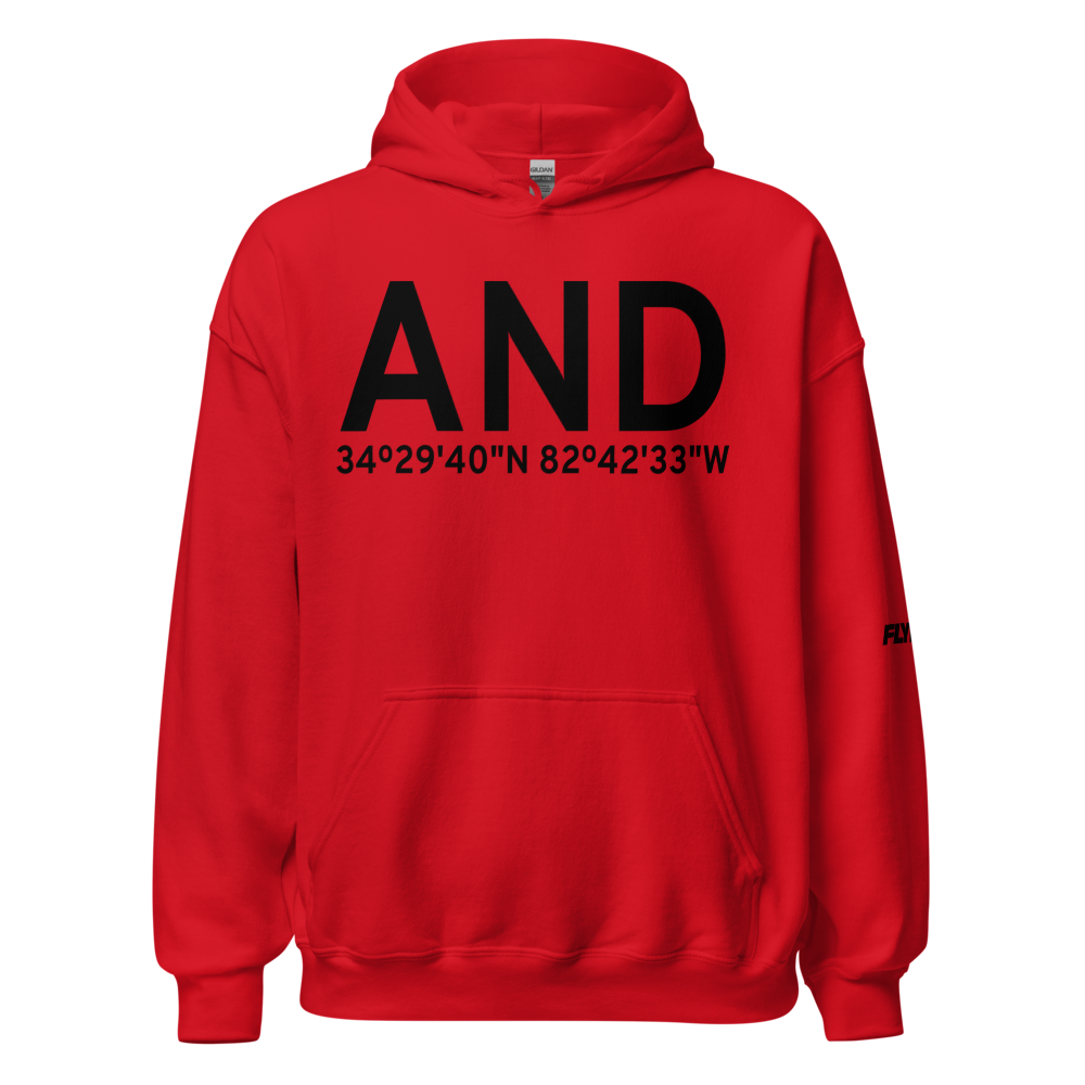 Anderson (KAND) Airport Hoodie Sweatshirt 