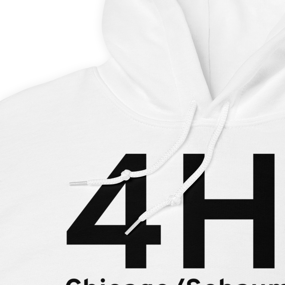 Chicago/Schaumburg (4H1) Airport Hoodie Sweatshirt 
