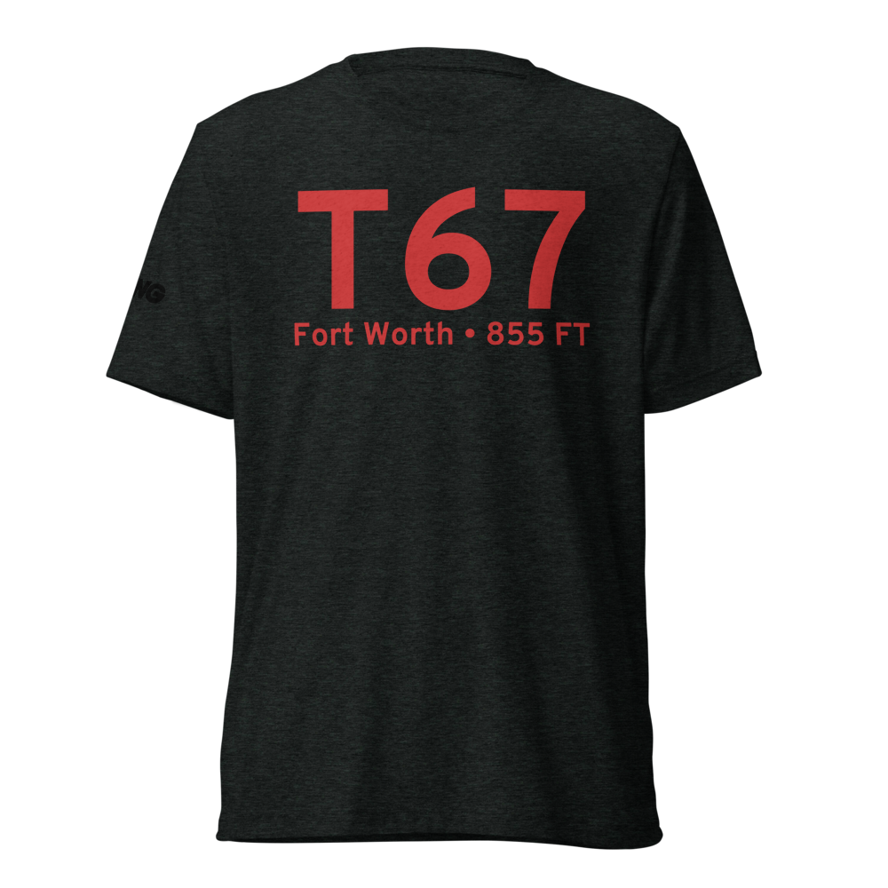 Fort Worth (KT67) Airport Tri-blend T-Shirt 