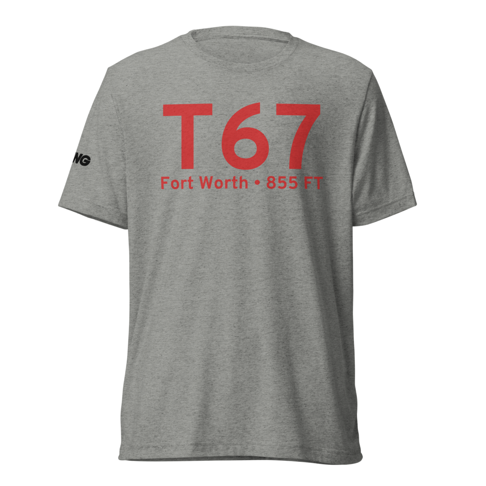 Fort Worth (KT67) Airport Tri-blend T-Shirt 