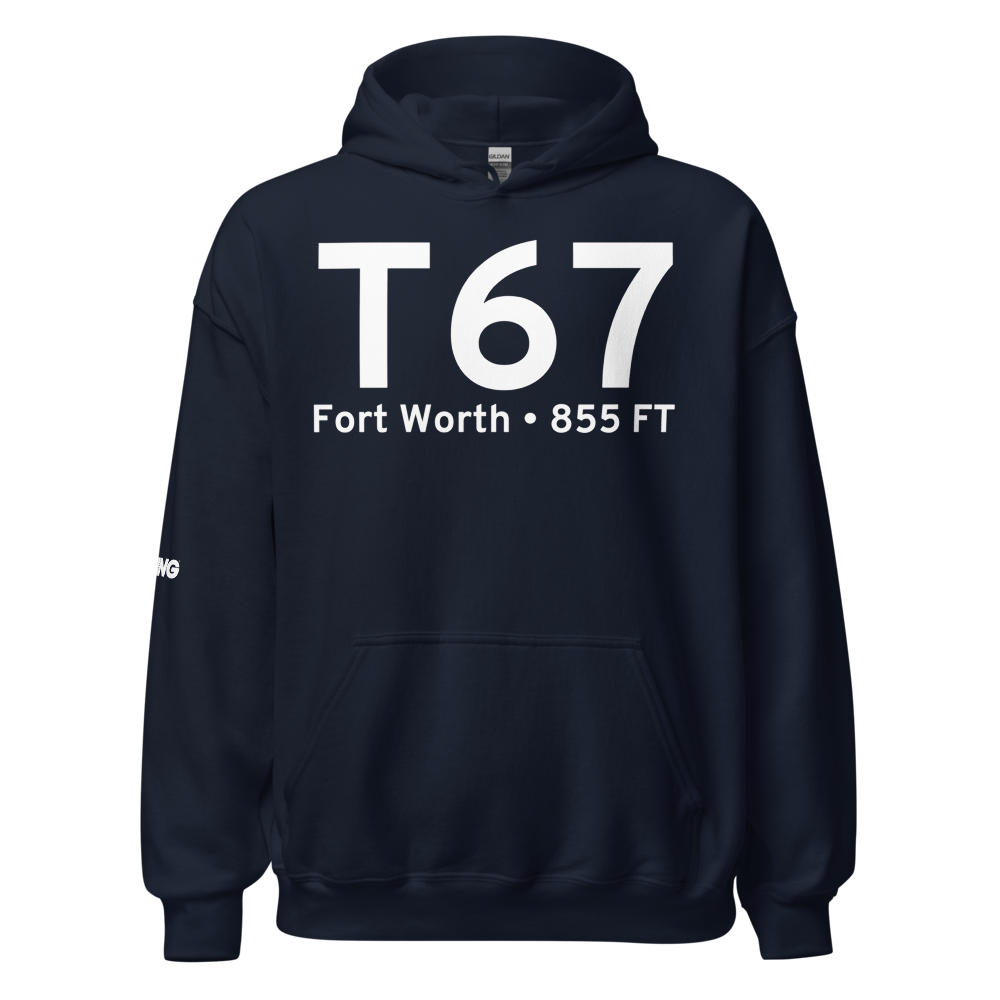 Fort Worth (KT67) Airport Hoodie Sweatshirt 
