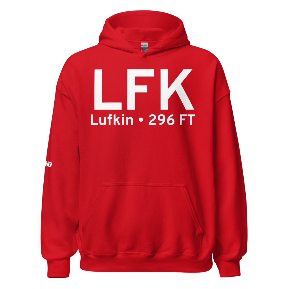 Lufkin (KLFK) Airport Hoodie Sweatshirt 