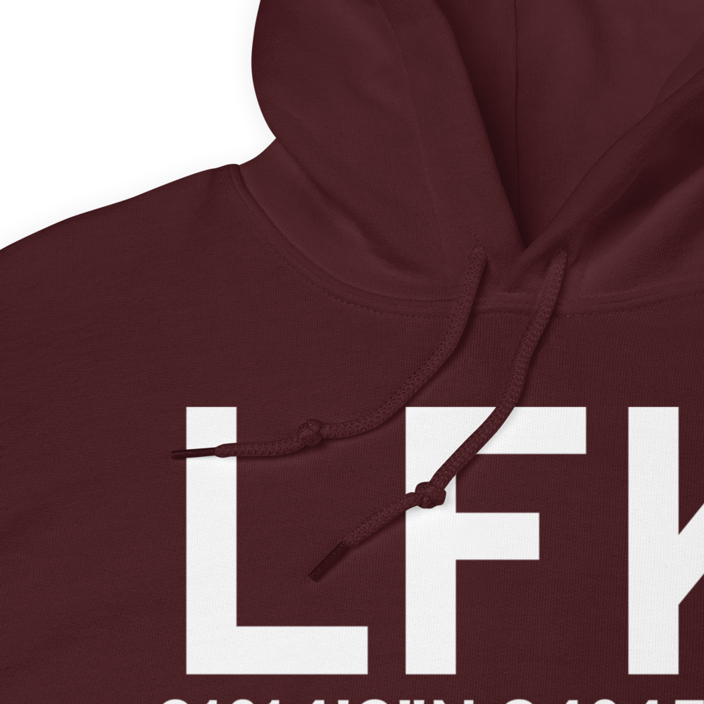 Lufkin (KLFK) Airport Hoodie Sweatshirt 