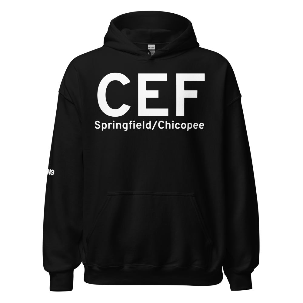 Springfield/Chicopee (KCEF) Airport Hoodie Sweatshirt 