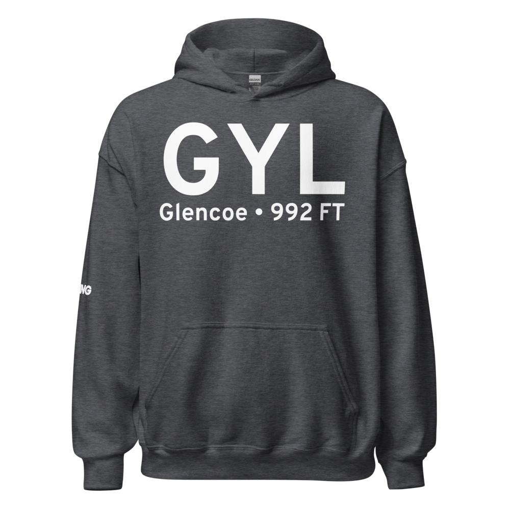 Glencoe (KGYL) Airport Hoodie Sweatshirt 