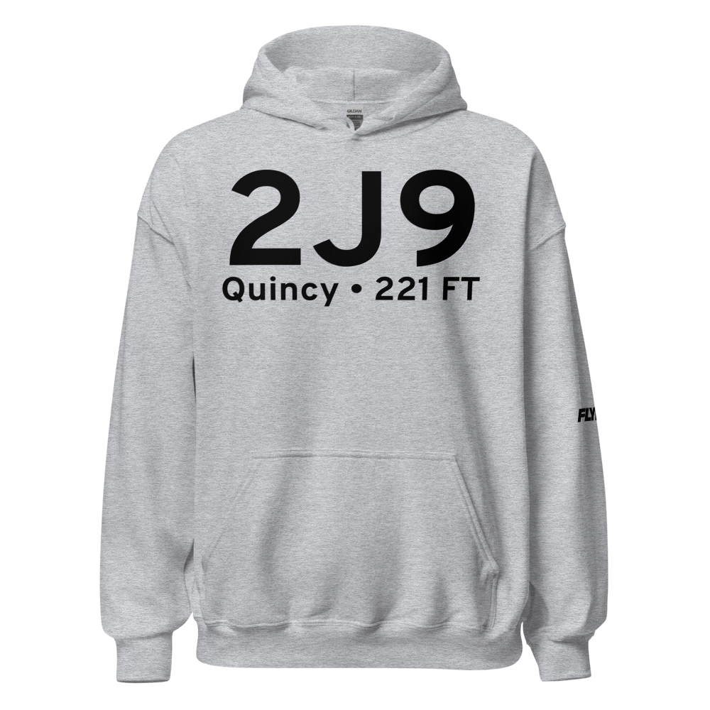 Quincy (2J9) Airport Hoodie Sweatshirt 