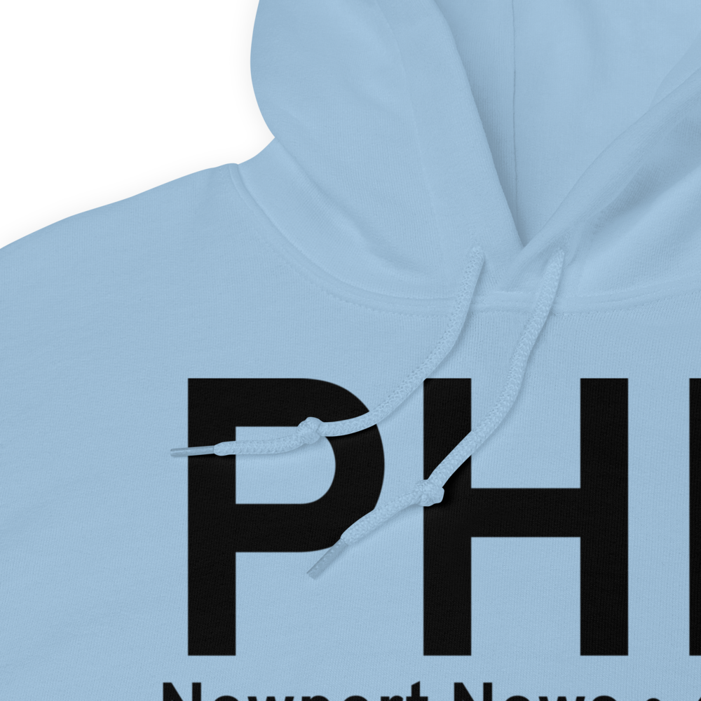 Newport News (KPHF) Airport Hoodie Sweatshirt 