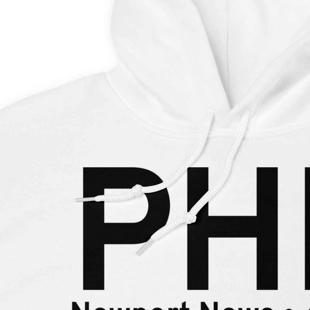 Newport News (KPHF) Airport Hoodie Sweatshirt 