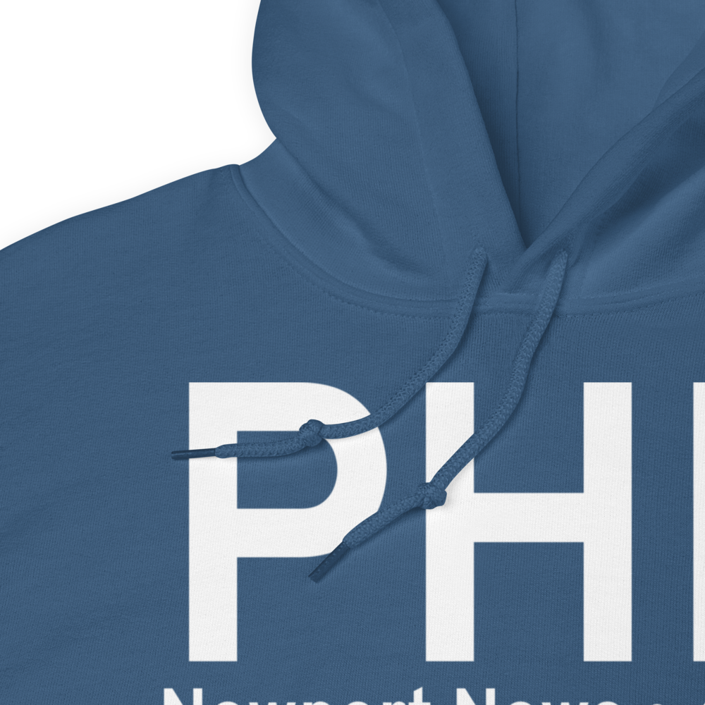 Newport News (KPHF) Airport Hoodie Sweatshirt 